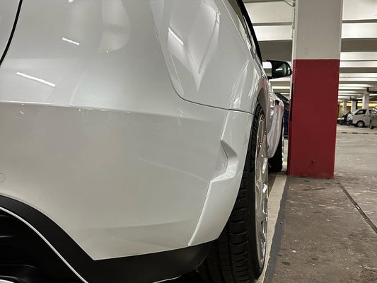 Tesla Model Y Performance AWD Long Range RWD Standard 2020 2021 2022 2023 2024 with Aftermarket Parts - "STARSHIP" Rear Bumper & Diffuser (Third Brake Light Included) PP from Robot Craftsman