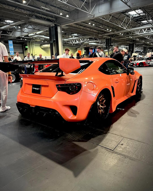Toyota GT86 86 TRD GT SE Base ZN6 2017 2018 2019 2020 & Scion FR-S FRS ZN6 2013 2014 2015 2016 & BRZ TS Limited Premium ZN6 2013 2014 2015 2016 2017 2018 2019 2020 (compatible with ROBOT widebody kit) with Aftermarket Parts - Rear Bumper & Diffuser Carbon Fiber / FRP from Robot Craftsman