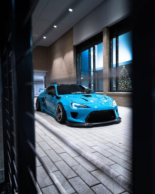 Toyota GT86 86 TRD GT SE Base ZN6 2017 2018 2019 2020 & Scion FR-S FRS ZN6 2013 2014 2015 2016 & BRZ TS Limited Premium ZN6 2013 2014 2015 2016 2017 2018 2019 2020 (compatible with ROBOT widebody kit) with Aftermarket Parts - Front Bumper & Lip Carbon Fiber / FRP from Robot Craftsman