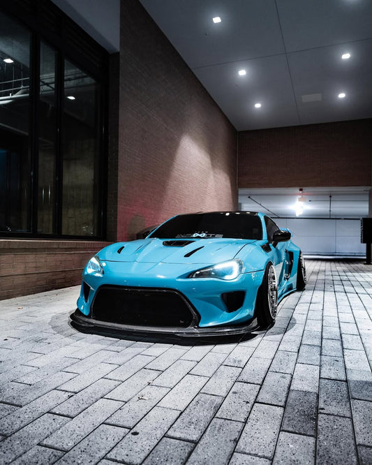 Toyota GT86 86 TRD GT SE Base ZN6 2017 2018 2019 2020 & Scion FR-S FRS ZN6 2013 2014 2015 2016 & BRZ TS Limited Premium ZN6 2013 2014 2015 2016 2017 2018 2019 2020 (compatible with ROBOT widebody kit) with Aftermarket Parts - Front Bumper & Lip Carbon Fiber / FRP from Robot Craftsman