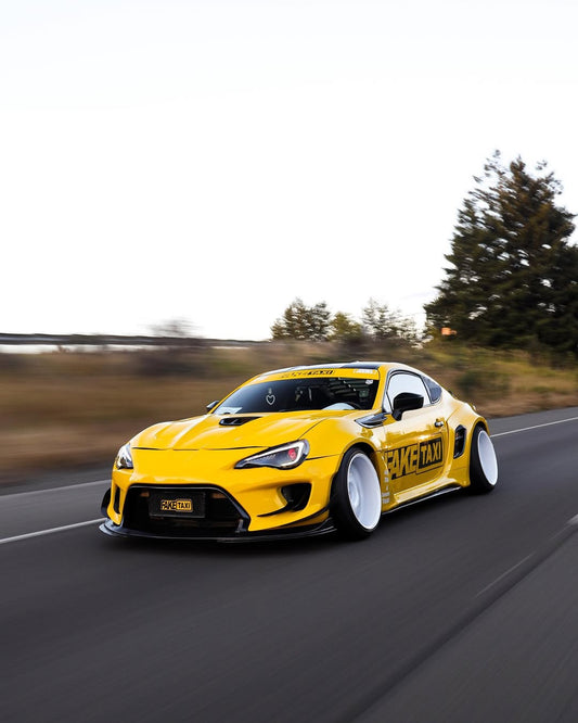 Toyota GT86 86 TRD GT SE Base ZN6 2017 2018 2019 2020 & Scion FR-S FRS ZN6 2013 2014 2015 2016 & BRZ TS Limited Premium ZN6 2013 2014 2015 2016 2017 2018 2019 2020 (compatible with ROBOT widebody kit) with Aftermarket Parts - Front Bumper & Lip Carbon Fiber / FRP from Robot Craftsman