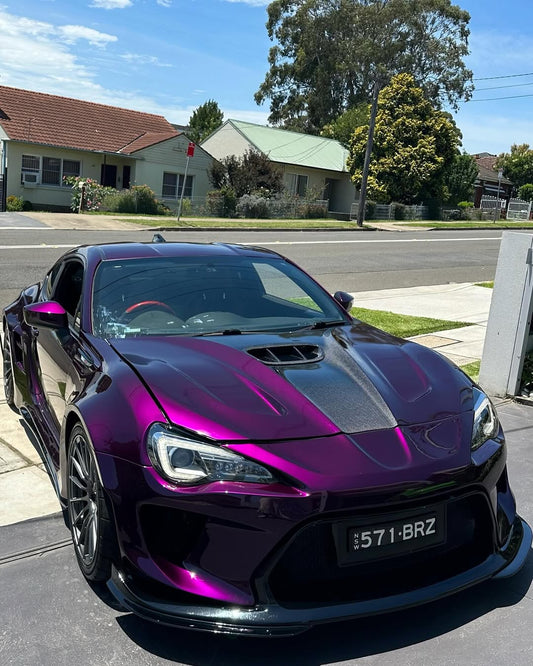 Toyota GT86 86 TRD GT SE Base ZN6 2017 2018 2019 2020 & Scion FR-S FRS ZN6 2013 2014 2015 2016 & BRZ TS Limited Premium ZN6 2013 2014 2015 2016 2017 2018 2019 2020 (compatible with ROBOT widebody kit) with Aftermarket Parts - Front Bumper & Lip Carbon Fiber / FRP from Robot Craftsman