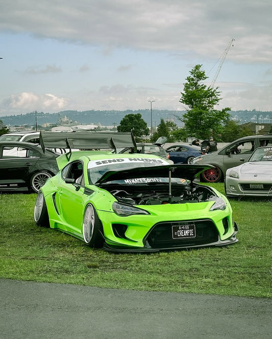 Toyota GT86 86 TRD GT SE Base ZN6 2017 2018 2019 2020 & Scion FR-S FRS ZN6 2013 2014 2015 2016 & BRZ TS Limited Premium ZN6 2013 2014 2015 2016 2017 2018 2019 2020 (compatible with ROBOT widebody kit) with Aftermarket Parts - Front Bumper & Lip Carbon Fiber / FRP from Robot Craftsman