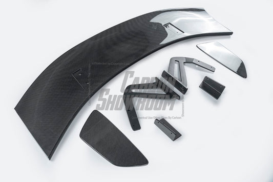 Aero Republic Porsche Cayman 718 GT4 Clubsport Style Carbon Wing Spoiler Swan Neck Swanneck - Performance SpeedShop