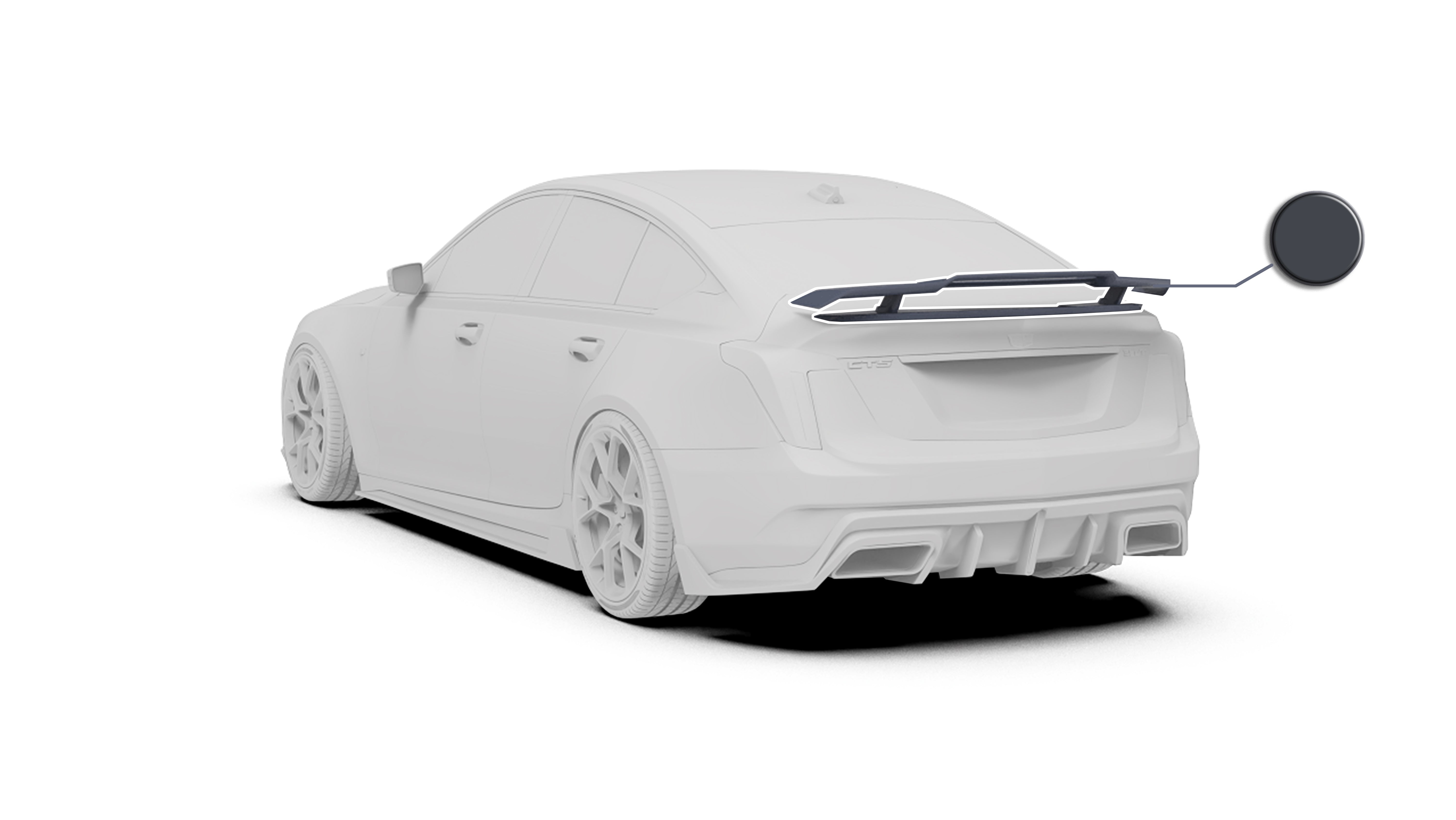 Cadillac CT5 CT5-V Sport/Base Aftermarket Parts - Robot Craftsman Rear ...