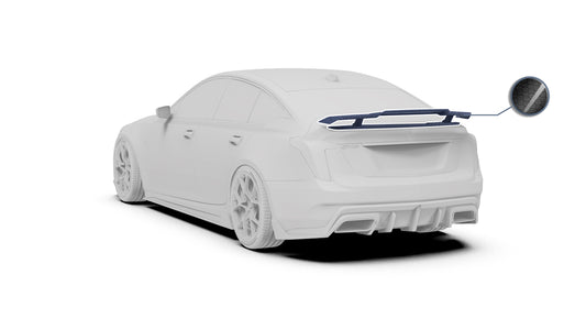 Cadillac CT5 CT5-V Blackwing Sport Premium Luxury Base 2020 2021 2022 2023 2024 with Aftermarket Parts - PRISM Rear GT Wing Carbon Fiber / FRP from Robot Craftsman
