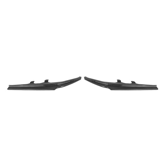 BMW 2 Series M240i G42 2022 2023 2024 with Aftermarket Parts - Rear Bumper Lower Canards Trim Pre-preg Carbon Fiber from SOOQOO USA