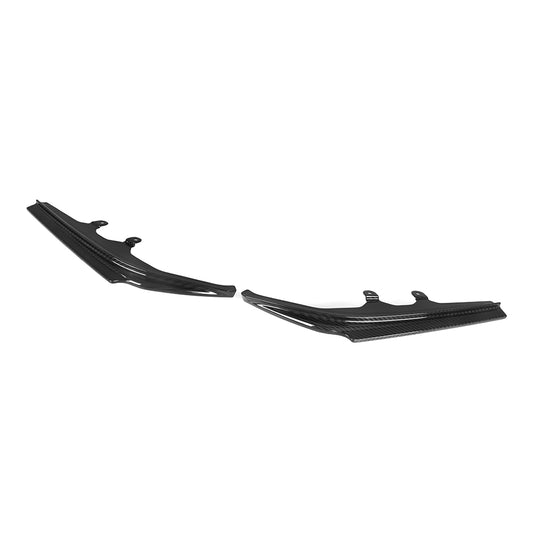 BMW 2 Series M240i G42 2022 2023 2024 with Aftermarket Parts - Rear Bumper Lower Canards Trim Pre-preg Carbon Fiber from SOOQOO USA