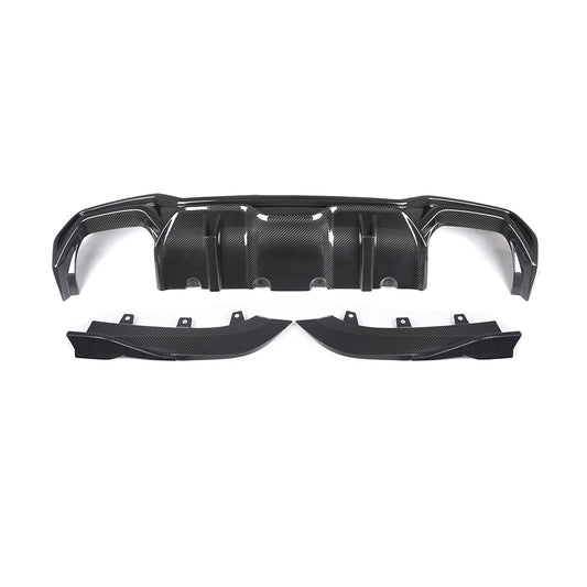 BMW 4 Series M440i 430i G22 G23 2020 2021 2022 2023 2024 with Aftermarket Parts - Rear Diffuser & Canards Pre-preg Carbon Fiber from SOOQOO USA