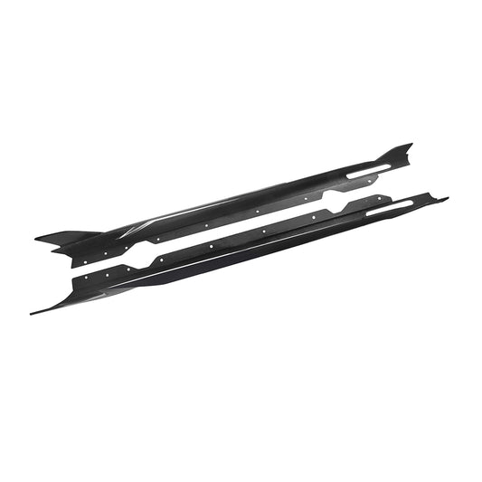 BMW 4 Series M440i 430i G22 G23 2020 2021 2022 2023 2024 with Aftermarket Parts - Side Skirts Pre-preg Carbon Fiber from SOOQOO USA