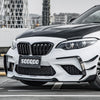 BMW M2C F87 2019 2020 2021 with Aftermarket Parts - Front Canards Trim Pre-preg Carbon Fiber from SOOQOO USA