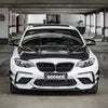 BMW M2C F87 2019 2020 2021 with Aftermarket Parts - Front Canards Trim Pre-preg Carbon Fiber from SOOQOO USA