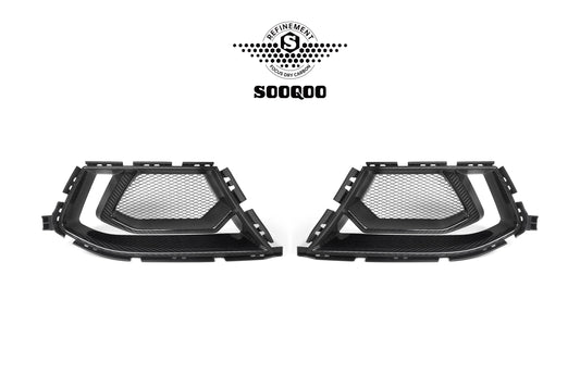 BMW M3 G80 G81 2021 2022 2023 2024 & M4 G82 G83 2021 2022 2023 2024 with Aftermarket Parts - Air Duct Replacement Pre-preg Carbon Fiber from SOOQOO USA