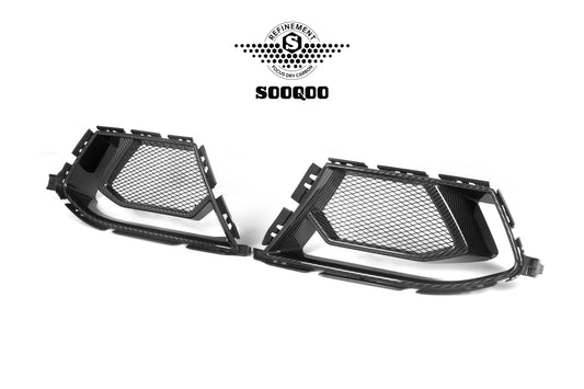 BMW M3 G80 G81 2021 2022 2023 2024 & M4 G82 G83 2021 2022 2023 2024 with Aftermarket Parts - Air Duct Replacement Pre-preg Carbon Fiber from SOOQOO USA