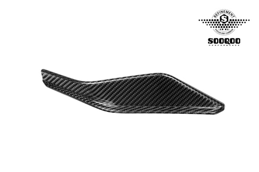 Audi RS3 8Y.5 Facelift 2025-ON with Aftermarket Parts - Front Canards Dry Pre-preg Carbon Fiber from SOOQOO USA