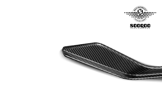 Audi RS3 8Y.5 Facelift 2025-ON with Aftermarket Parts - Front Canards Dry Pre-preg Carbon Fiber from SOOQOO USA