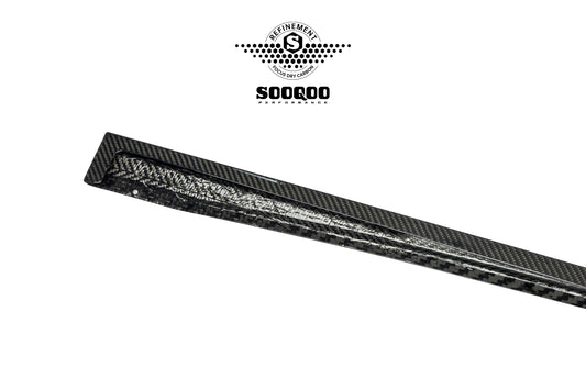 Audi RS3 8Y.5 Facelift 2025-ON with Aftermarket Parts - Side Skirts Dry Pre-preg Carbon Fiber from SOOQOO USA