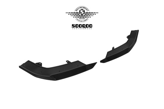 Audi RS3 8Y.5 Facelift 2025-ON with Aftermarket Parts - V2 Style Front Lip Dry Pre-preg Carbon Fiber from SOOQOO USA