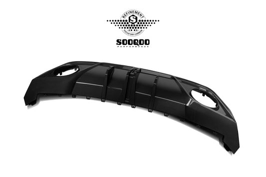 Audi RS3 8Y.5 Facelift 2025-ON with Aftermarket Parts - Rear Diffuser Dry Pre-preg Carbon Fiber from SOOQOO USA