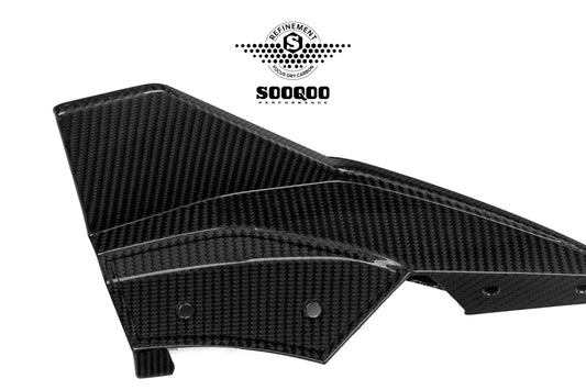 Audi RS3 8Y.5 Facelift 2025-ON with Aftermarket Parts - Rear Diffuser Dry Pre-preg Carbon Fiber from SOOQOO USA