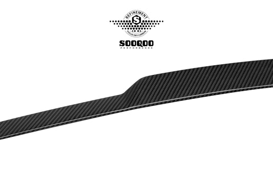 Audi RS3 8Y 8Y.5 2020-ON with Aftermarket Parts - Rear Lip Spoiler Dry Pre-preg Carbon Fiber from SOOQOO USA