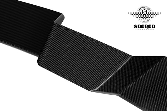 Audi RS3 8Y 8Y.5 2020-ON with Aftermarket Parts - Rear Roof Spoiler Dry Pre-preg Carbon Fiber from SOOQOO USA