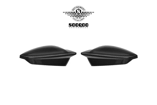 Audi RS3 8Y 8Y.5 2020-ON (Left Hand Drive Only) with Aftermarket Parts - With Lane Keep Assist Mirror Caps Dry Pre-preg Carbon Fiber from SOOQOO USA