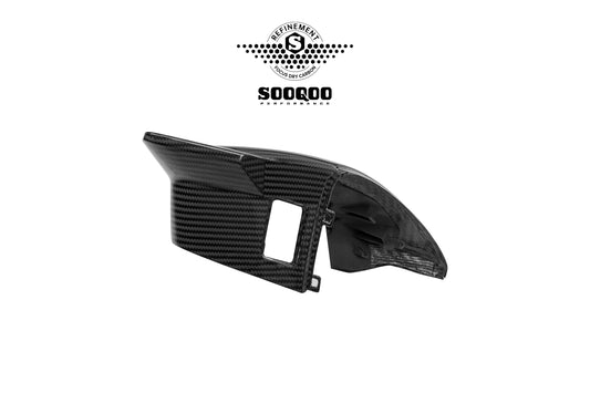 Audi RS3 8Y 8Y.5 2020-ON (Left Hand Drive Only) with Aftermarket Parts - With Lane Keep Assist Mirror Caps Dry Pre-preg Carbon Fiber from SOOQOO USA