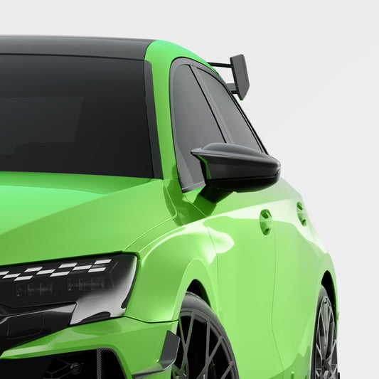 Audi RS3 8Y 8Y.5 2021-ON (Left Hand Drive Only) with Aftermarket Parts - Without Lane Keep Assist Mirror Caps Dry Pre-preg Carbon Fiber from SOOQOO USA