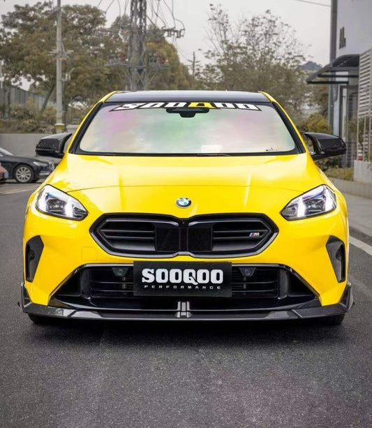 BMW 2 Series M235 228 F74 Gran Coupe 2025-ON with Aftermarket Parts - Front Lip Dry Pre-preg Carbon Fiber from SOOQOO USA