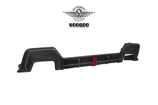 BMW 2 Series M235 228 F74 Gran Coupe 2025-ON with Aftermarket Parts - With Light Rear Diffuser Dry Pre-preg Carbon Fiber from SOOQOO USA