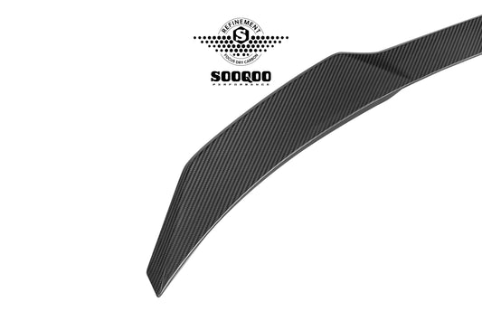 BMW 2 Series M235 228 F74 2025-ON with Aftermarket Parts - Rear Lip Spoiler Dry Pre-preg Carbon Fiber from SOOQOO USA
