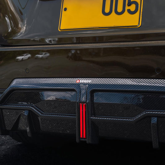 BMW 2 Series M240i 230i G42 2022 2023 2024 with Aftermarket Parts - Without Light Rear Diffuser Pre-preg Carbon Fiber from SOOQOO USA