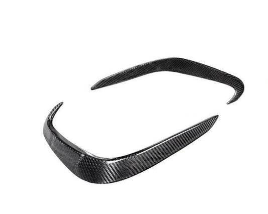 BMW 8 Series M850 840i G14 G15 G16 2018-ON with Aftermarket Parts - X-A Rear Bumper Vent Outter Trims Dry Pre-preg Carbon Fiber from SOOQOO USA