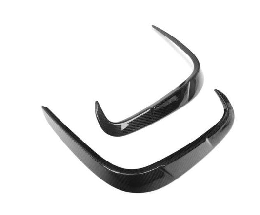 BMW 8 Series M850 840i G14 G15 G16 2018-ON with Aftermarket Parts - X-A Rear Bumper Vent Outter Trims Dry Pre-preg Carbon Fiber from SOOQOO USA