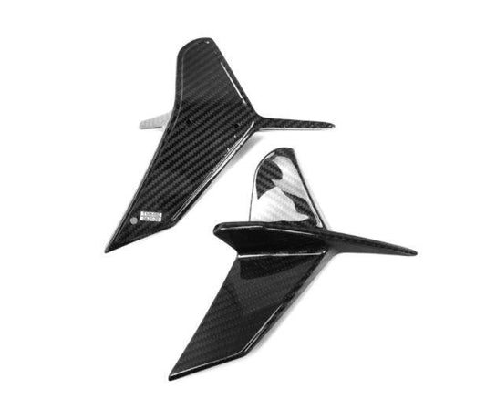 BMW 8 Series M850 840i G14 G15 G16 2018-ON with Aftermarket Parts - X-B Rear Bumper Vent Inner Trims Dry Pre-preg Carbon Fiber from SOOQOO USA