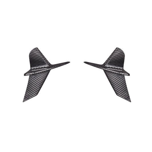 BMW 8 Series M850 840i G14 G15 G16 2018-ON with Aftermarket Parts - X-B Rear Bumper Vent Inner Trims Dry Pre-preg Carbon Fiber from SOOQOO USA