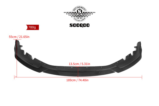 BMW M2C M2 G87 2023-ON with Aftermarket Parts - C Style Front Lip Carbon Fiber from SOOQOO USA
