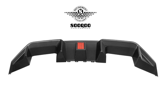BMW M2C M2 G87 2023-ON with Aftermarket Parts - C Style (With Light) Rear Diffuser Dry Pre-preg Carbon Fiber?from SOOQOO USA

