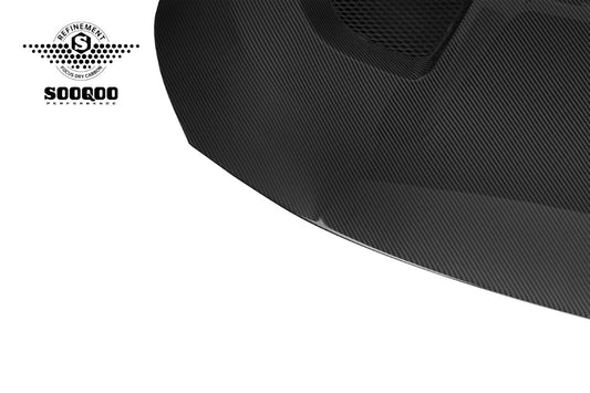 BMW M2CS M2 G87 2023-ON & 2 Series M240i 230i G42 2022-ON with Aftermarket Parts - Hood Bonnet & Garnish Dry Pre-preg Carbon Fiber / FRP from SOOQOO USA