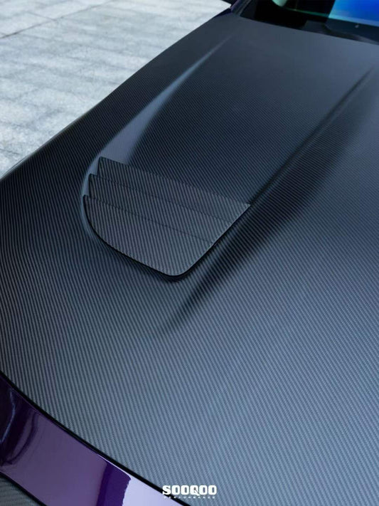 BMW M2CS M2 G87 2023-ON & 2 Series M240i 230i G42 2022-ON with Aftermarket Parts - Hood Bonnet & Garnish Dry Pre-preg Carbon Fiber / FRP from SOOQOO USA