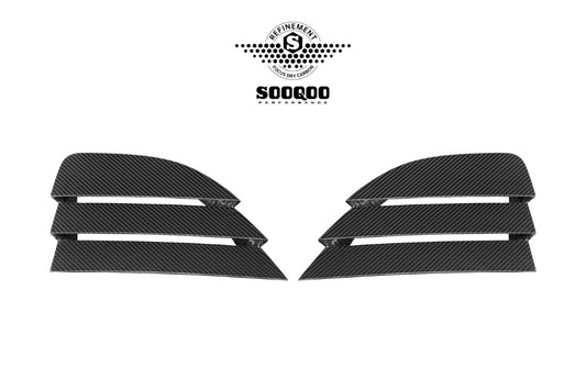 BMW M2CS M2 G87 2023-ON & 2 Series M240i 230i G42 2022-ON with Aftermarket Parts - Hood Bonnet & Garnish Dry Pre-preg Carbon Fiber / FRP from SOOQOO USA