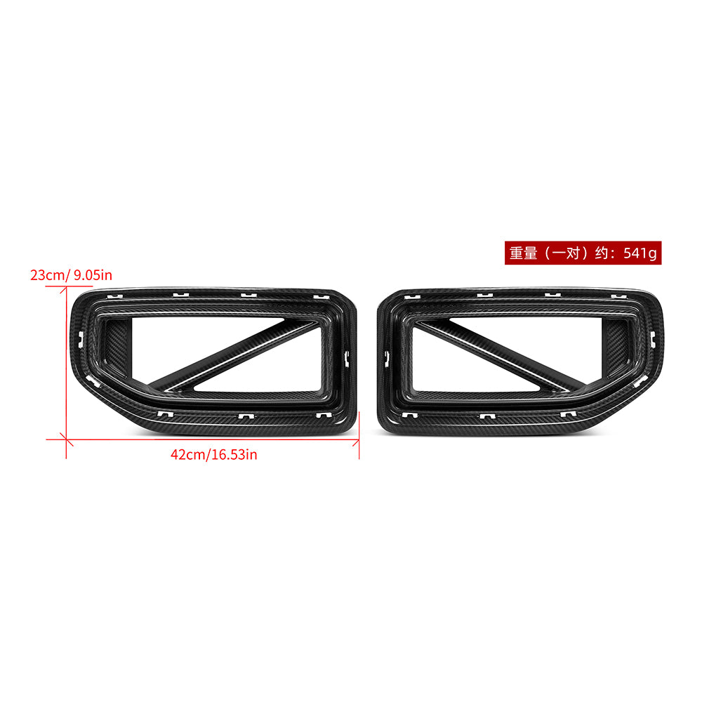 BMW M2 M2C G87 2023 2024 with Aftermarket Parts - Front Kidney Grill Carbon Fiber from SOOQOO USA