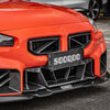 BMW M2 M2C G87 2023 2024 with Aftermarket Parts - Front Lip Attachment Valence Trim Carbon Fiber from SOOQOO USA