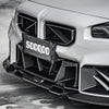 BMW M2 M2C G87 2023 2024 with Aftermarket Parts - Front Lip Attachment Valence Trim Carbon Fiber from SOOQOO USA