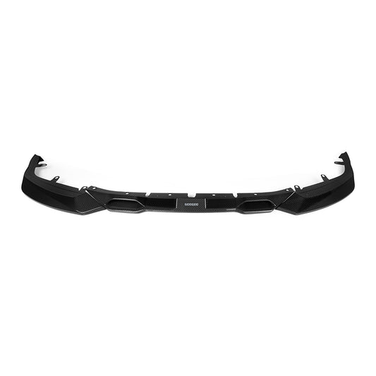 BMW M2 M2C G87 2023 2024 with Aftermarket Parts - Front Lip Attachment Valence Trim Carbon Fiber from SOOQOO USA