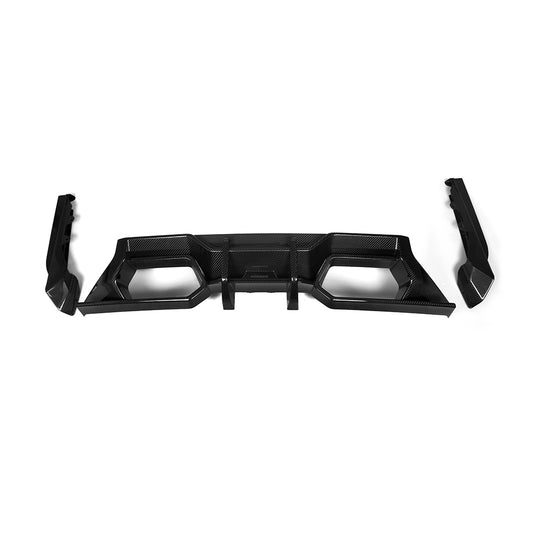 BMW M2 M2C G87 2023 2024 with Aftermarket Parts - Rear Diffuser Carbon Fiber from SOOQOO USA