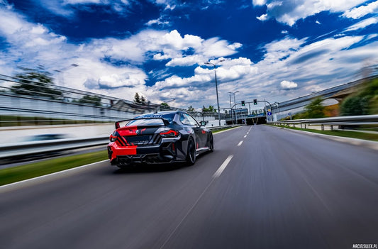 BMW M2C M2 G87 2023-ON with Aftermarket Parts - A Style (Without Light) Rear Diffuser Carbon Fiber from SOOQOO USA