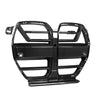 BMW M3 G80 G81 2021 2022 2023 2024 & M4 G82 G83 2021 2022 2023 2024 with Aftermarket Parts - SQ-A (Without & With ACC) Front Kidney Grill Carbon Fiber from SOOQOO USA