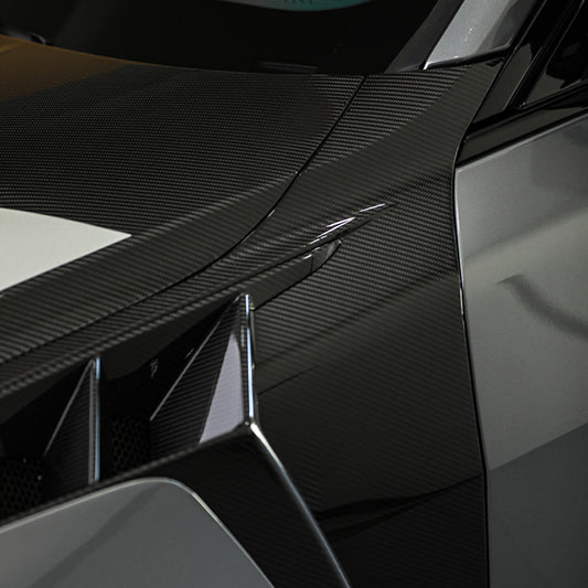 BMW M3 G80 G81 & M4 G82 G83 2021-ON with Aftermarket Parts - V1 Front Fenders Dry Pre-preg Carbon Fiber from SOOQOO USA